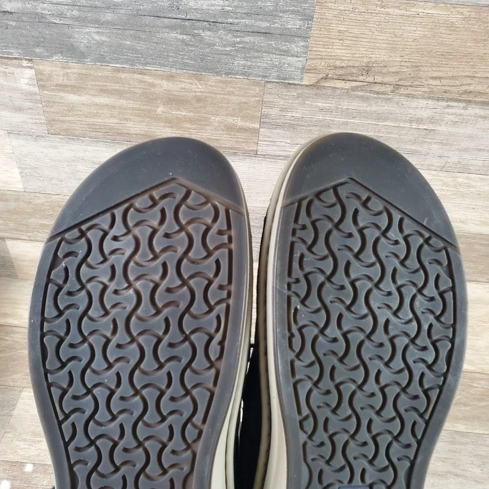 Birkenstock Pasadena Black Shoes Sz 10 Casual Loafer Suede Leather Lace Up